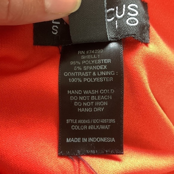 EnFocus Studio Orange/Black Body-con Bandage Mini Dress Size 4 - Picture 8 of 10